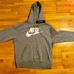 Gray Nike Large Hoodie
